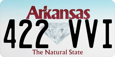 AR license plate 422VVI