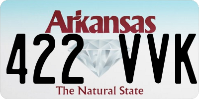 AR license plate 422VVK