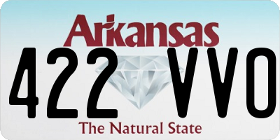 AR license plate 422VVO