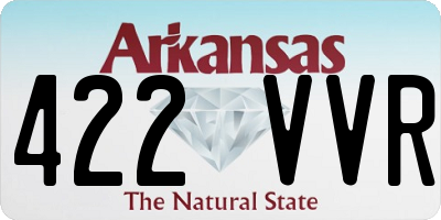 AR license plate 422VVR