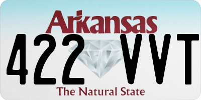 AR license plate 422VVT