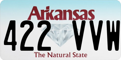 AR license plate 422VVW