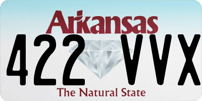 AR license plate 422VVX