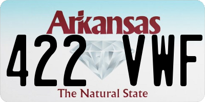 AR license plate 422VWF