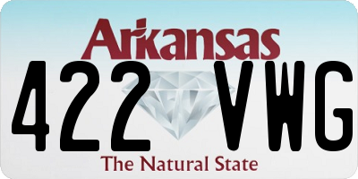 AR license plate 422VWG