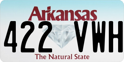 AR license plate 422VWH
