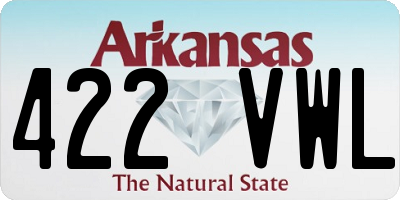 AR license plate 422VWL