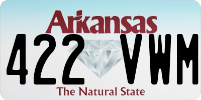 AR license plate 422VWM