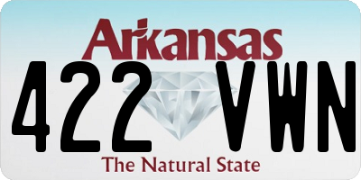 AR license plate 422VWN