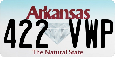AR license plate 422VWP