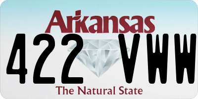 AR license plate 422VWW