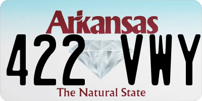 AR license plate 422VWY