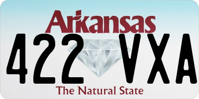 AR license plate 422VXA
