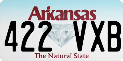 AR license plate 422VXB