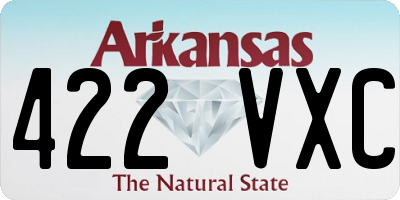 AR license plate 422VXC