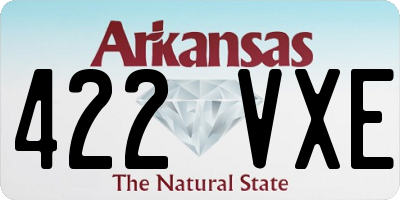 AR license plate 422VXE