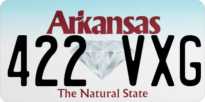 AR license plate 422VXG