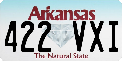 AR license plate 422VXI