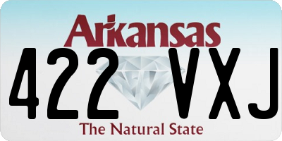AR license plate 422VXJ