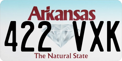 AR license plate 422VXK
