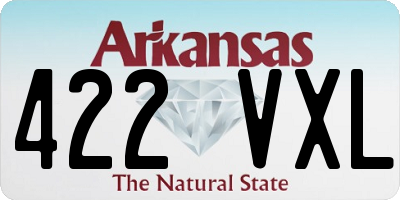 AR license plate 422VXL