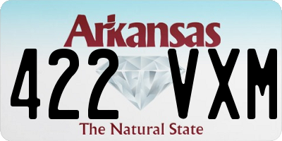 AR license plate 422VXM