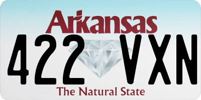 AR license plate 422VXN