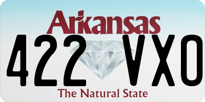 AR license plate 422VXO