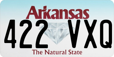 AR license plate 422VXQ