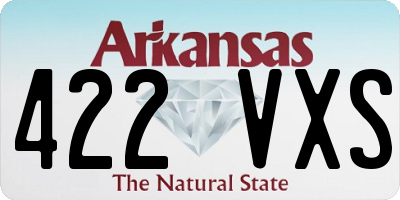 AR license plate 422VXS