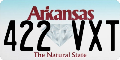 AR license plate 422VXT