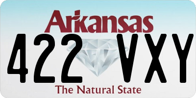 AR license plate 422VXY
