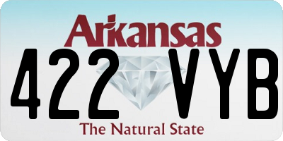 AR license plate 422VYB