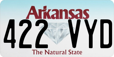 AR license plate 422VYD