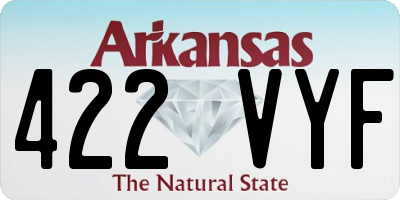 AR license plate 422VYF