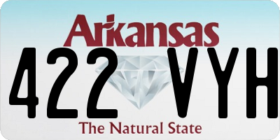 AR license plate 422VYH