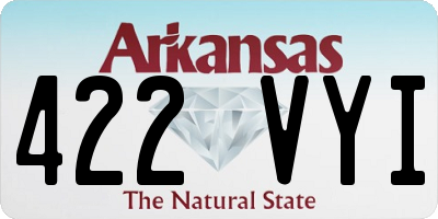 AR license plate 422VYI