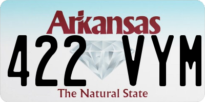AR license plate 422VYM