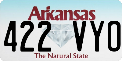 AR license plate 422VYO