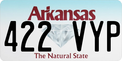 AR license plate 422VYP