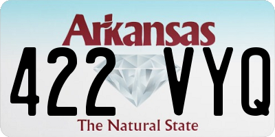 AR license plate 422VYQ