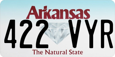 AR license plate 422VYR