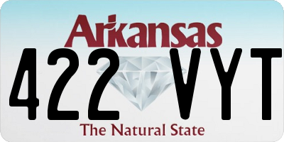 AR license plate 422VYT