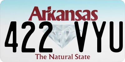 AR license plate 422VYU