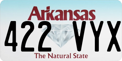 AR license plate 422VYX