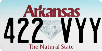 AR license plate 422VYY