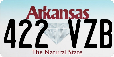 AR license plate 422VZB
