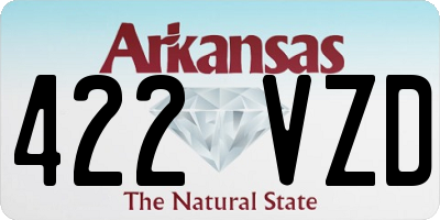 AR license plate 422VZD