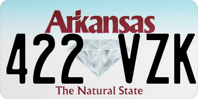 AR license plate 422VZK