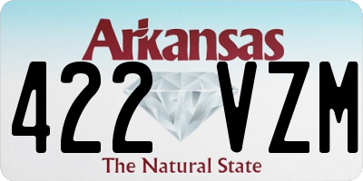AR license plate 422VZM